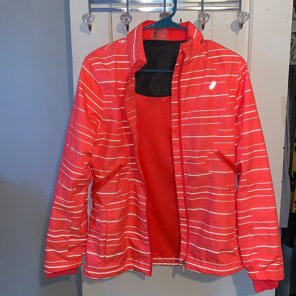 Woman’s small ASIC reflective running jacket